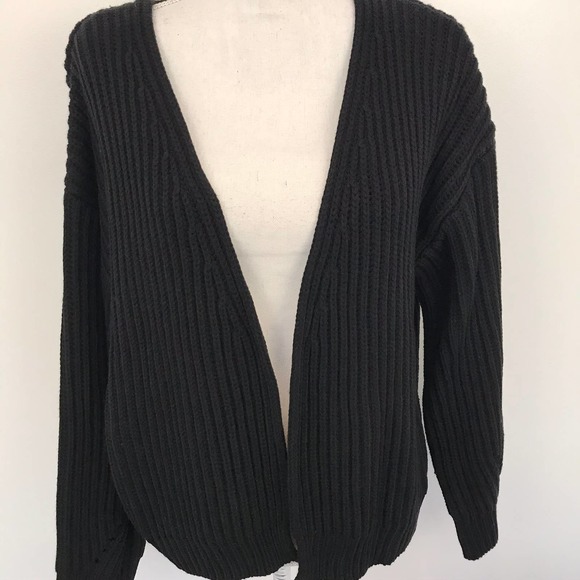 NWT Code X Mode Knit Black Cardigan Sweater Size Large - Picture 3 of 10